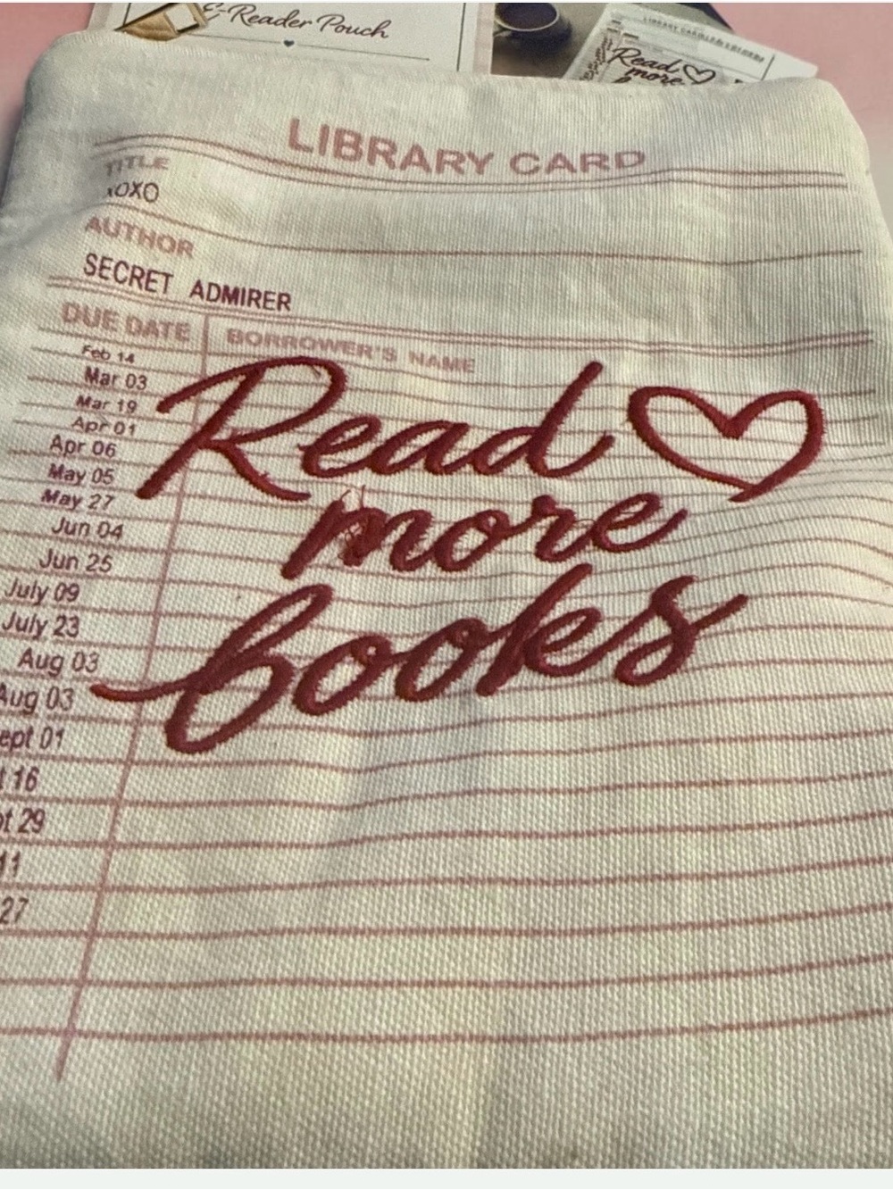 Harper Read More E-Reader Pouch Sleeve NWT